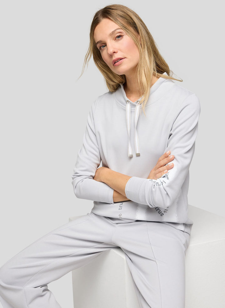 Rabe Light Grey Tunnel Collar Hoodie