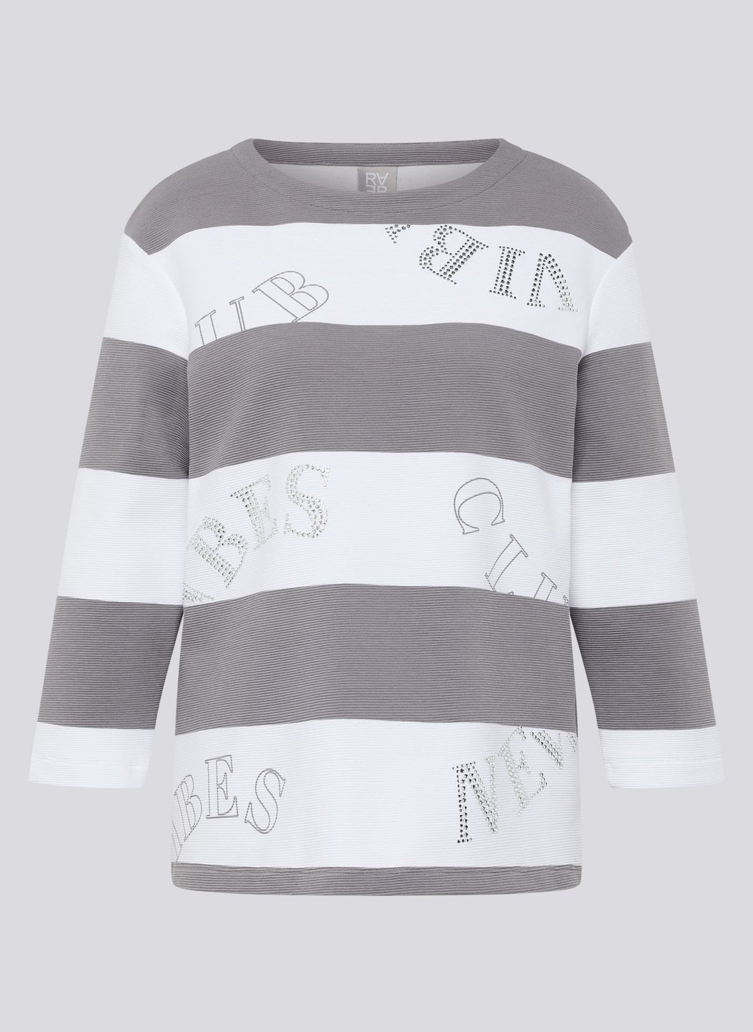 Haut à rayures Rabe, manches 3/4