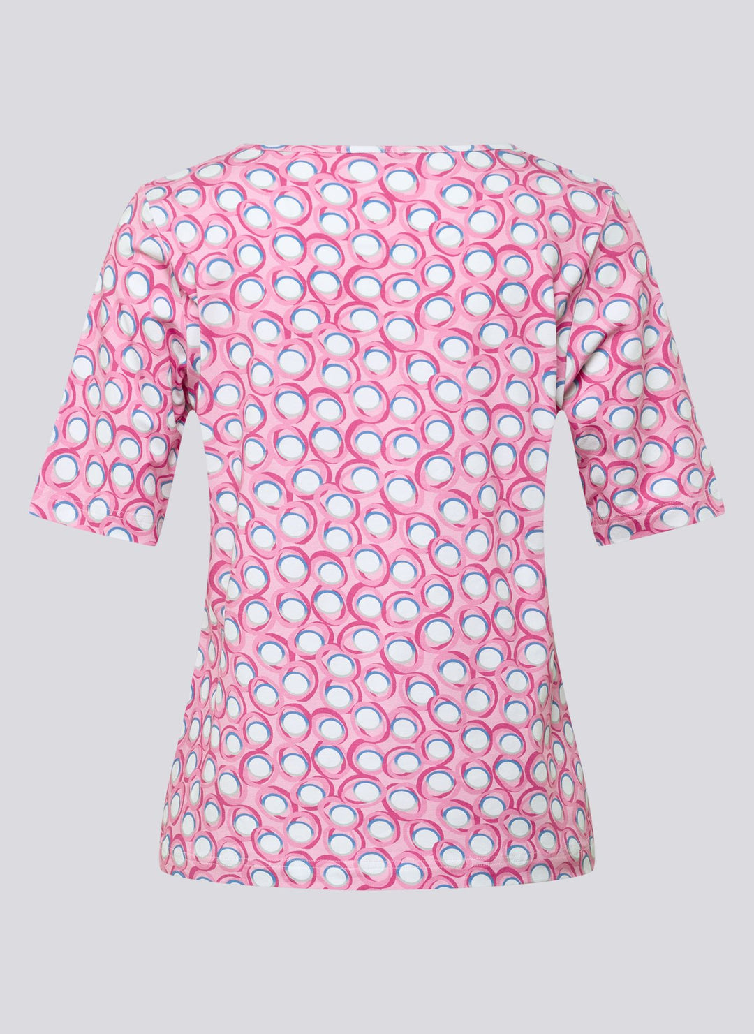 Chemise à motif de cercles graphiques rose Rabe
