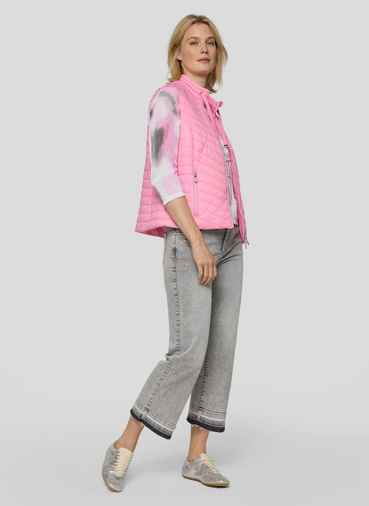 Gilet matelassé rose Rabe