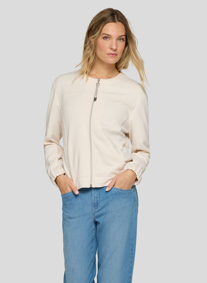 Veste légère zippée beige Rabe