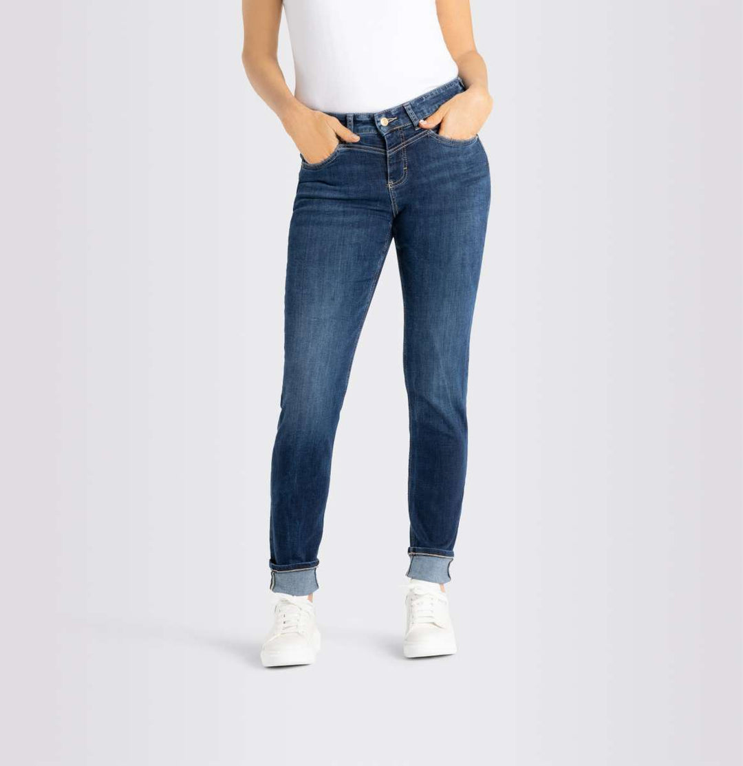 Jean Mac Jeans Dream Wide bleu moyen délavé Dream Wonder Light Denim