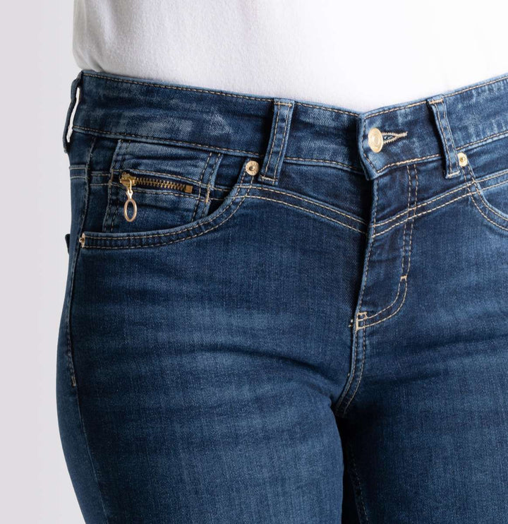 Jean Mac Jeans Dream Wide bleu moyen délavé Dream Wonder Light Denim