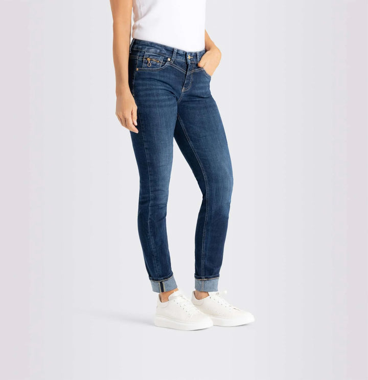 Jean Mac Jeans Dream Wide bleu moyen délavé Dream Wonder Light Denim