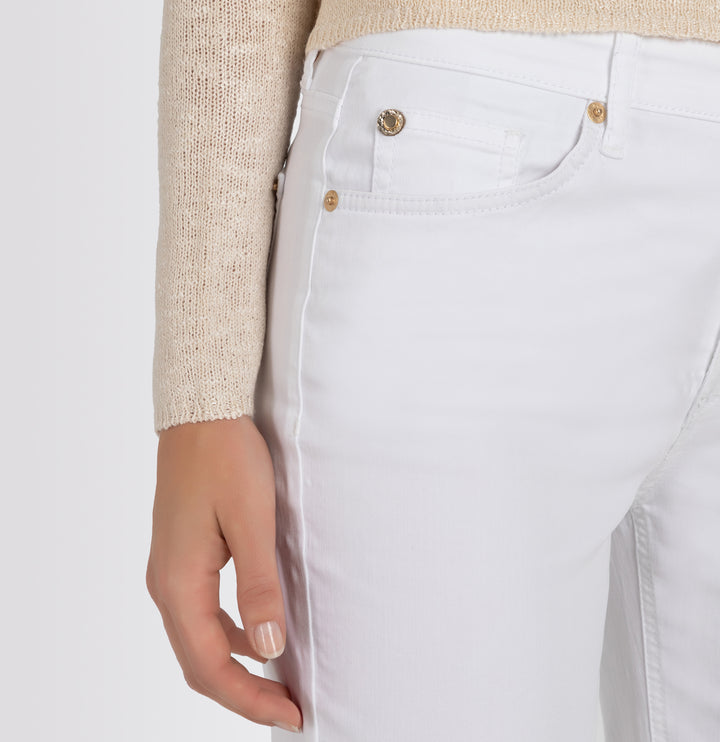 Mac Jeans Culotte Jean en denim léger blanc