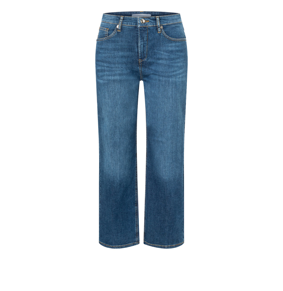 Jean culotte Mac Jeans léger basique en denim bleu pierre