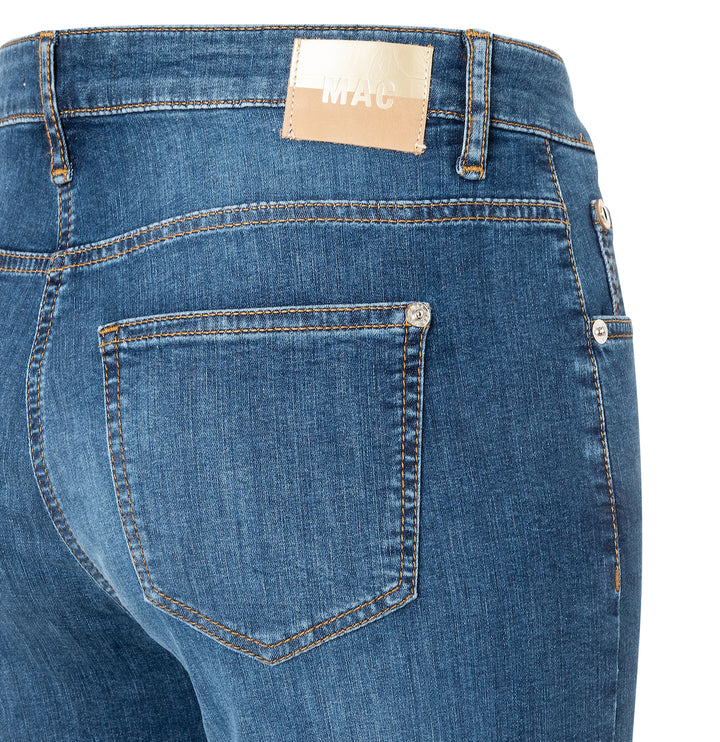 Jean culotte Mac Jeans léger basique en denim bleu pierre
