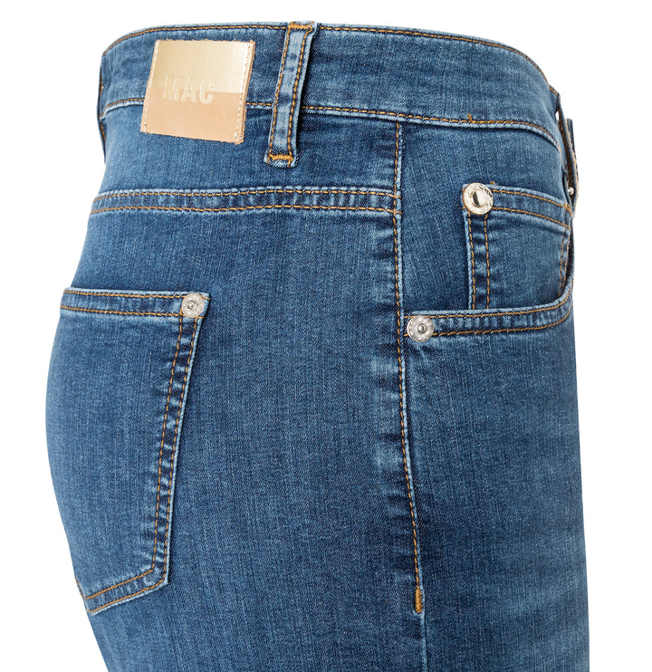 Jean culotte Mac Jeans léger basique en denim bleu pierre