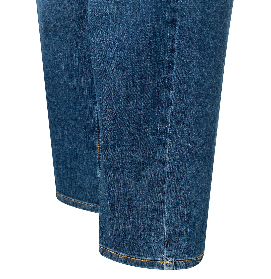 Jean culotte Mac Jeans léger basique en denim bleu pierre