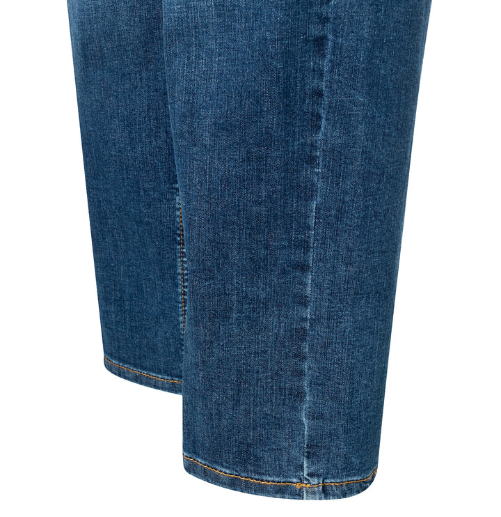 Jean culotte Mac Jeans léger basique en denim bleu pierre