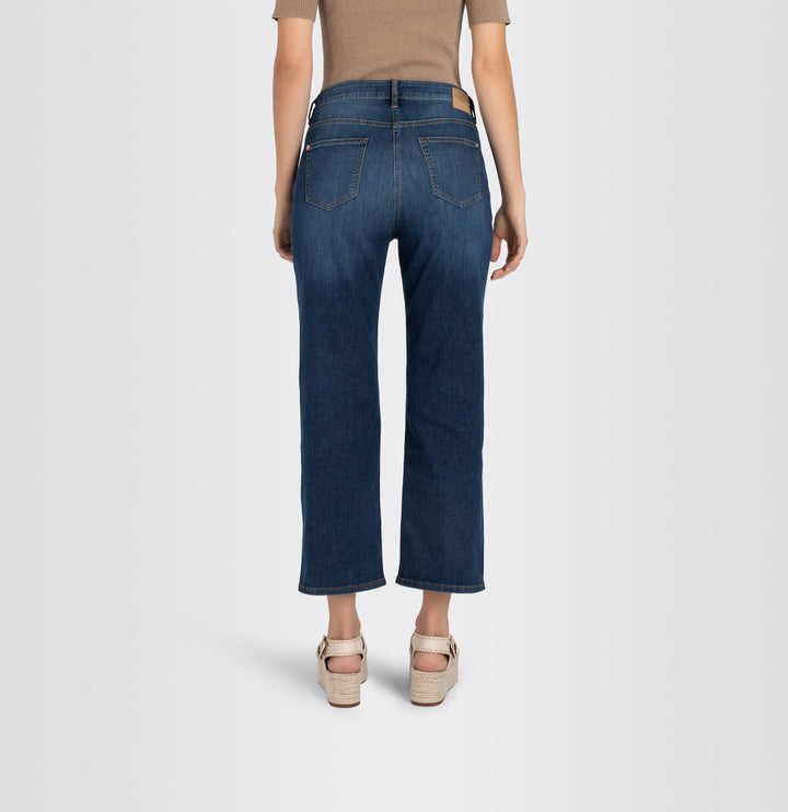 Jean culotte Mac Jeans léger basique en denim bleu pierre