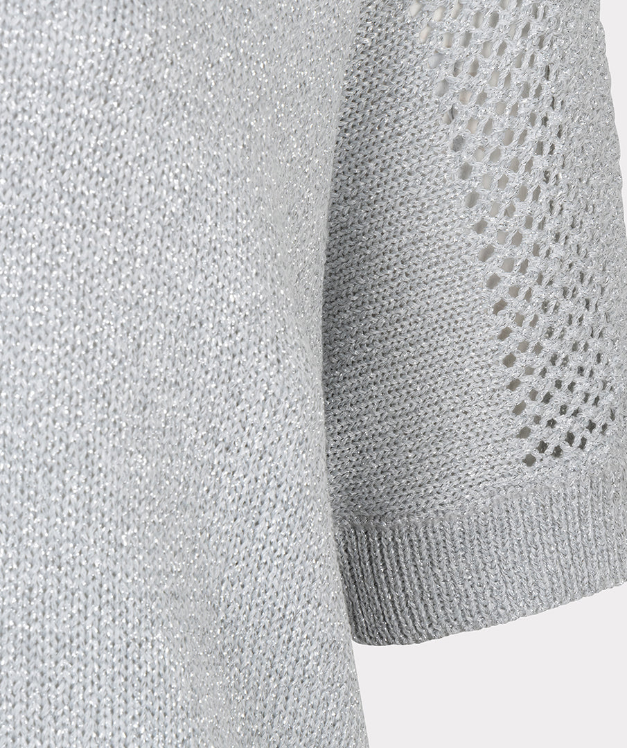 Pull bleu clair EsQualo Ajour Batwing