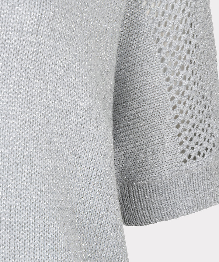 Pull bleu clair EsQualo Ajour Batwing