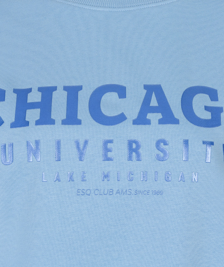 Pull imprimé bleu « Chicago » d'EsQualo