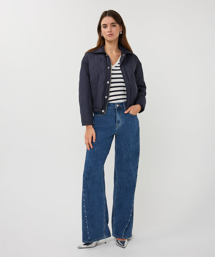 Veste matelassée bleu marine EsQualo