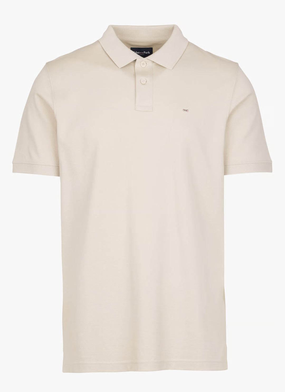 Eden Park Straight Cotton Polo Shirt, Beige