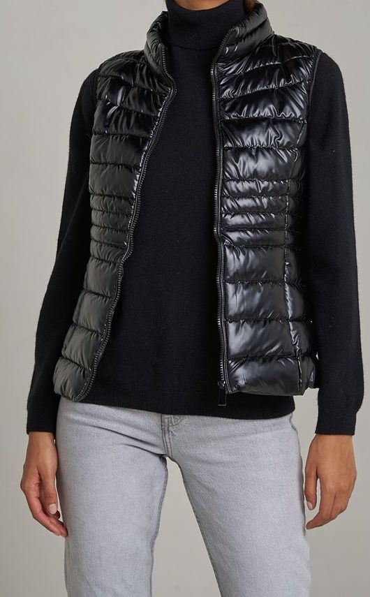 Gilet léger en duvet métallisé