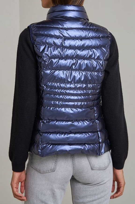 Gilet léger en duvet métallisé