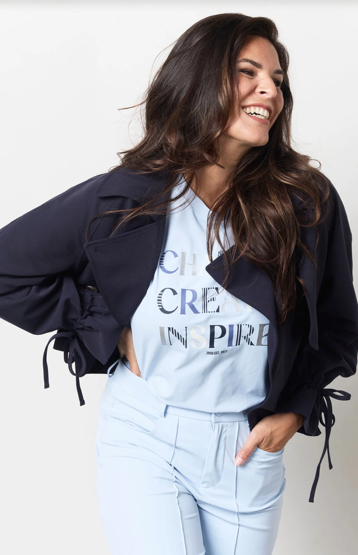 Haut de voyage bleu clair Zoso Claire