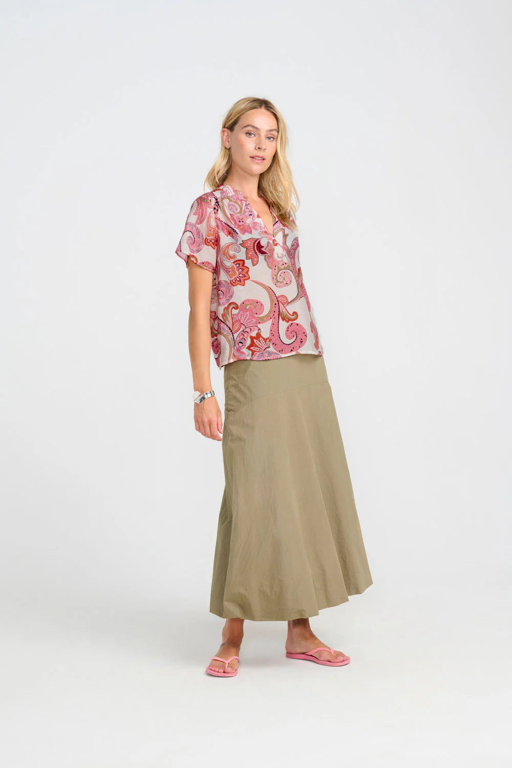 Blouse jonquille rose Costamani