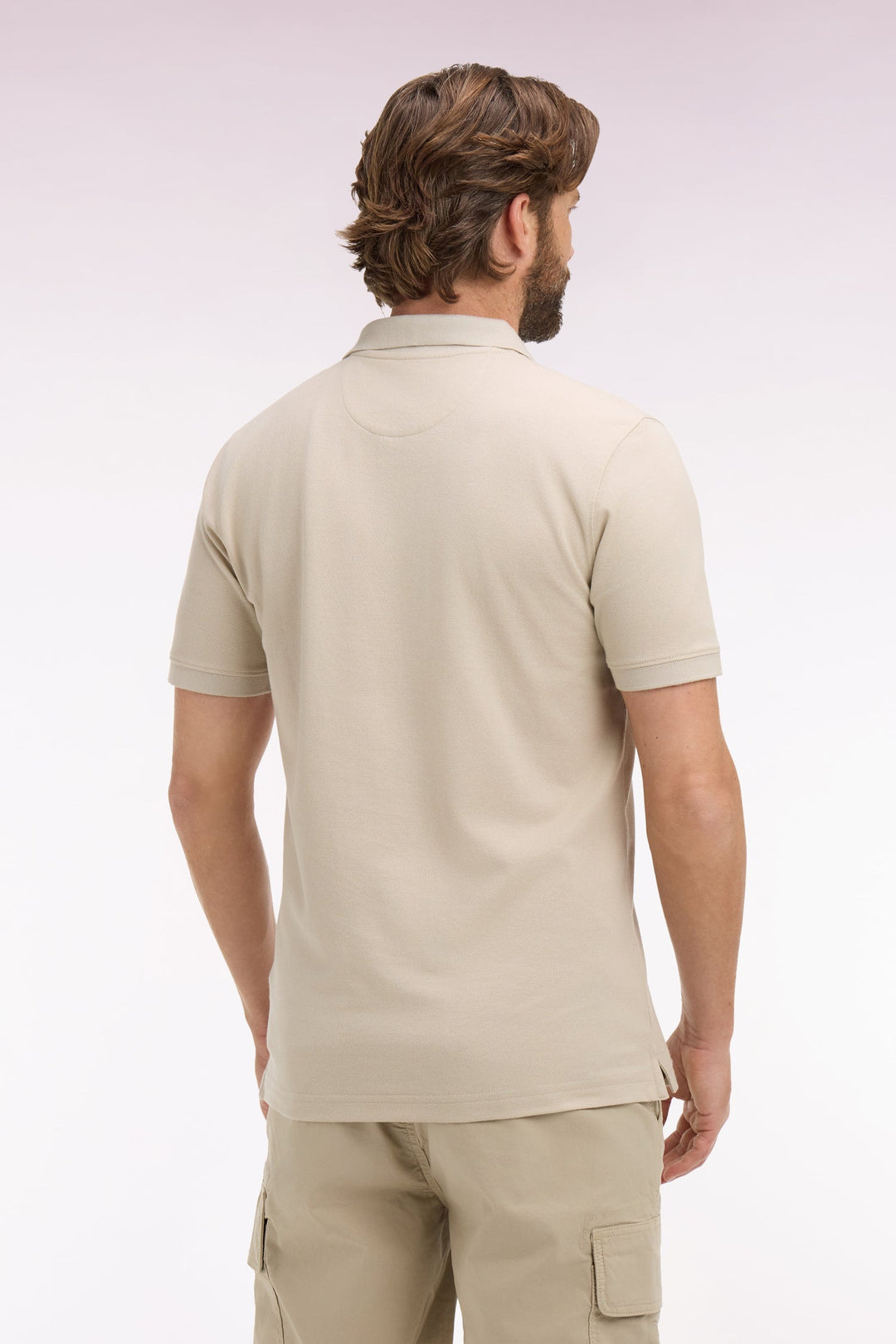 Eden Park Beige Regular Fit Polo Shirt