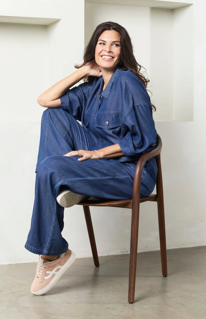 Pantalon en denim foncé Zoso Farah