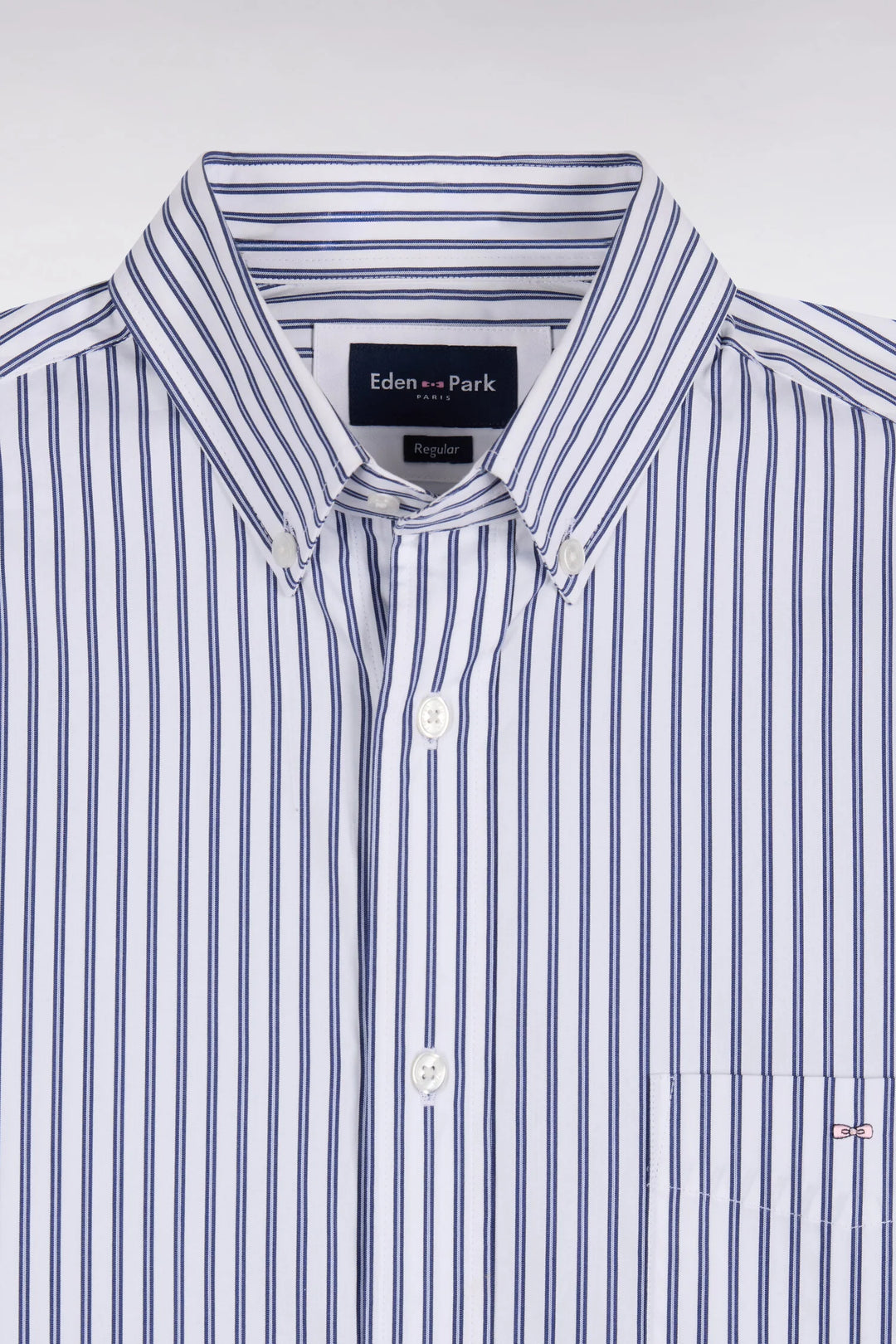 Eden Park Striped Straight Cut Shirt, Navy & White