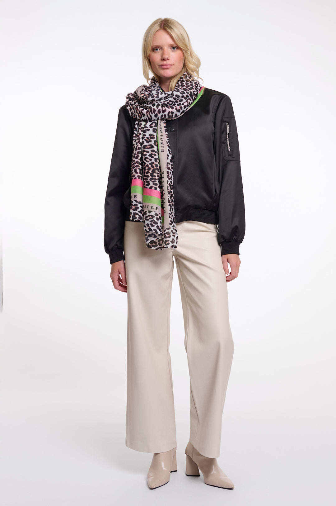 Rino & Pelle Klaartje Écharpe à imprimé léopard