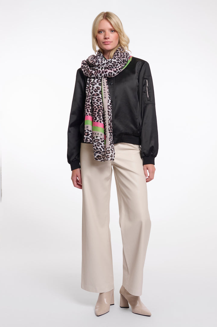 Rino & Pelle Klaartje Écharpe à imprimé léopard