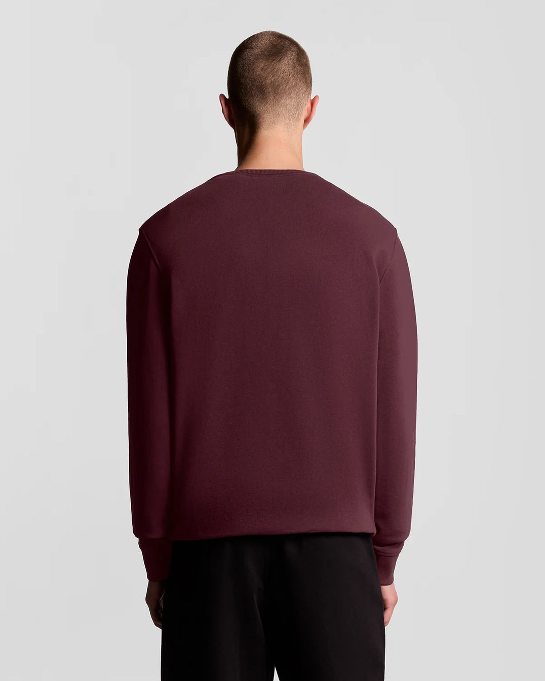 Lyle & Scott Cotton Crew Neck Sweatshirt, Burgundy