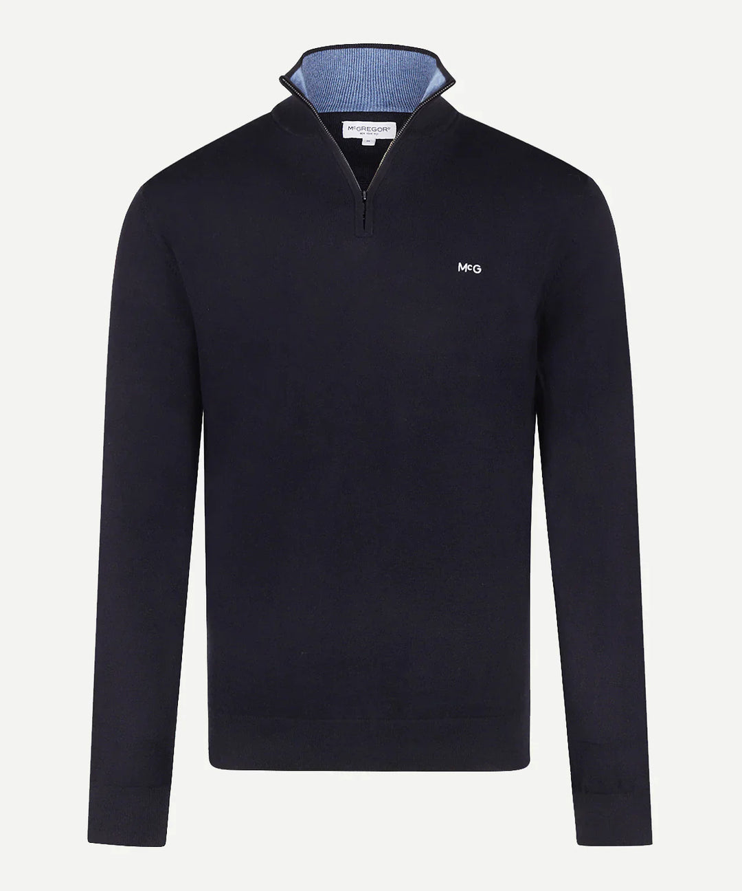 McGregor Navy Zip Mock Sweater