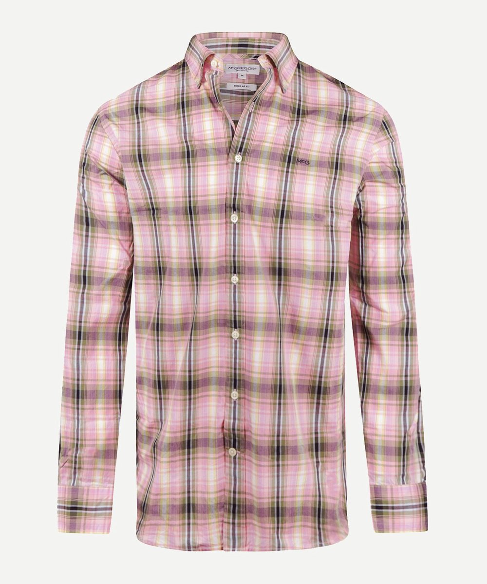 McGregor Light Check Shirt, Pink