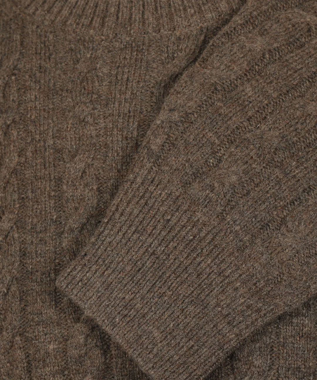 McGregor Lambswool Cable Knit Sweater, Brown