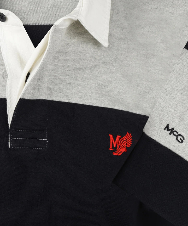 McGregor Two Stripe Rugby, Grey Melange