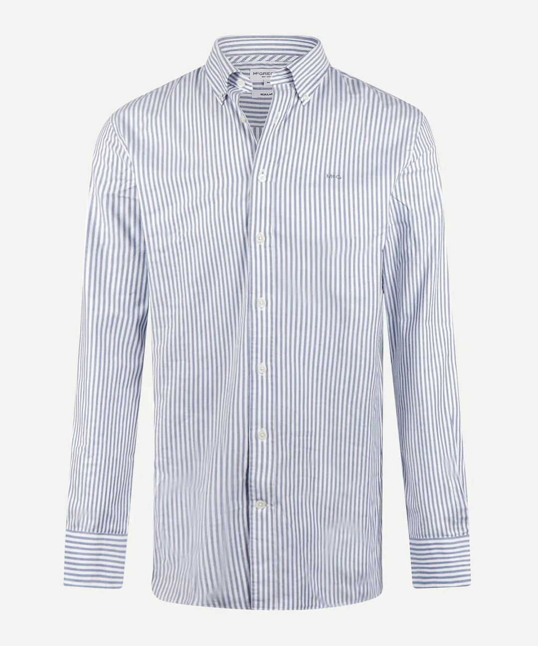 McGregor Navy Stretch Oxford Striped Shirt