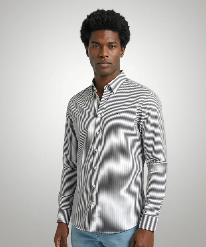 McGregor Light Yellow Poplin Peached Stripe Shirt