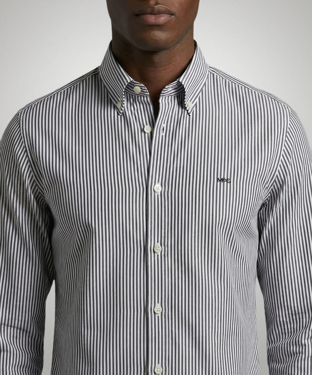 McGregor Light Yellow Poplin Peached Stripe Shirt