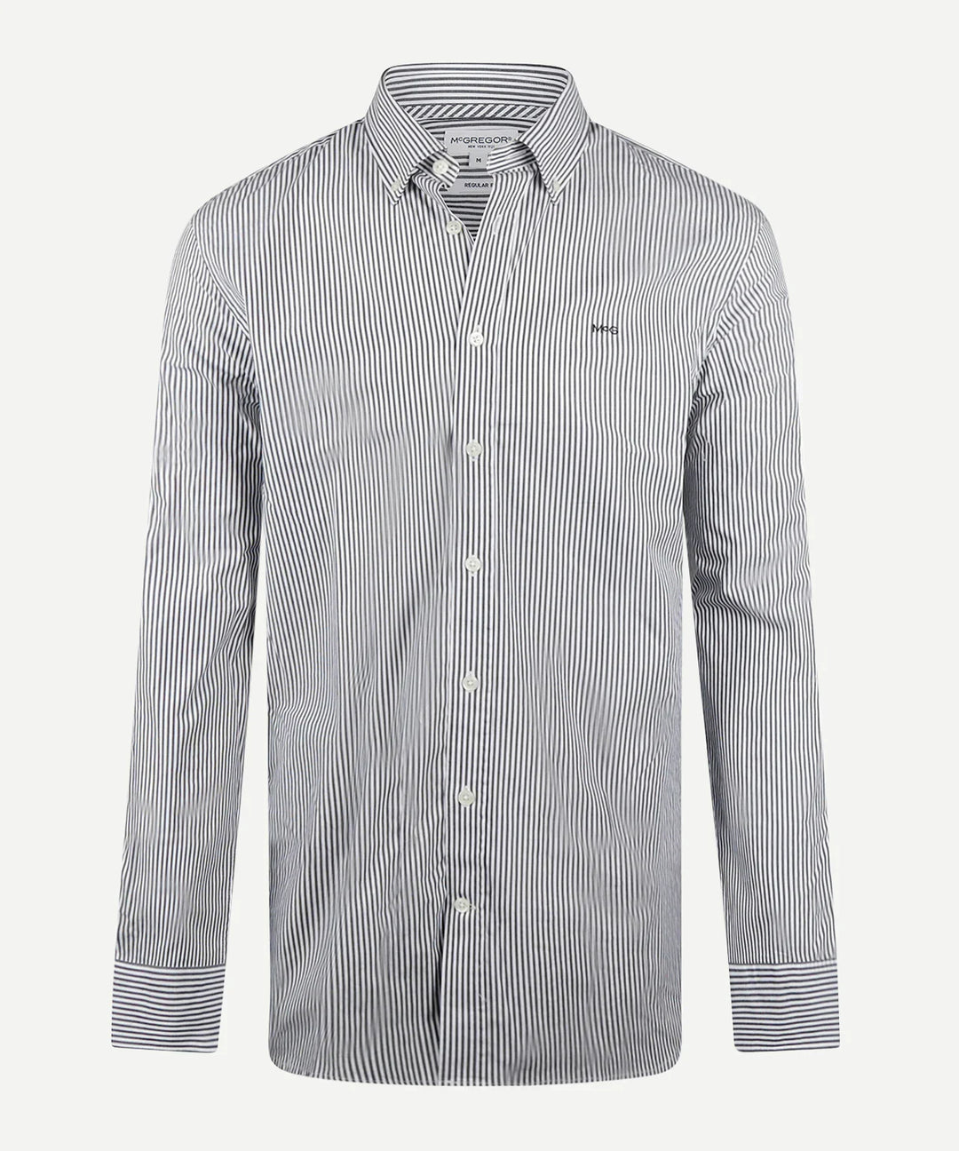 McGregor Light Yellow Poplin Peached Stripe Shirt