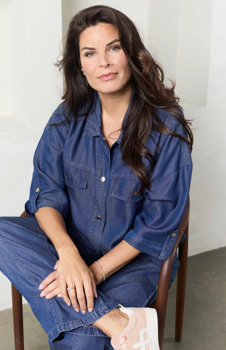 Zoso Maartje Chemisier en jean foncé