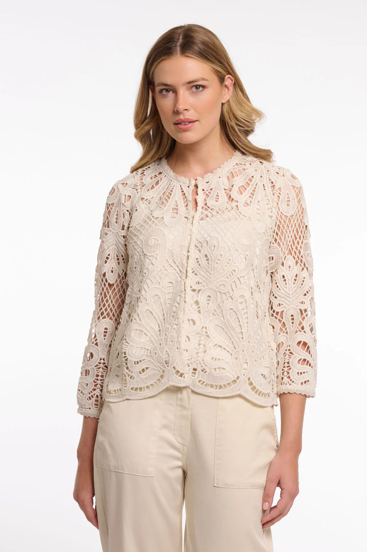 Rino & Pelle Meghan Birch 3/4 Sleeve Bolero Top