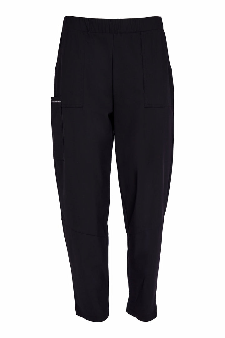 Pantalon noir à taille élastique NAYA