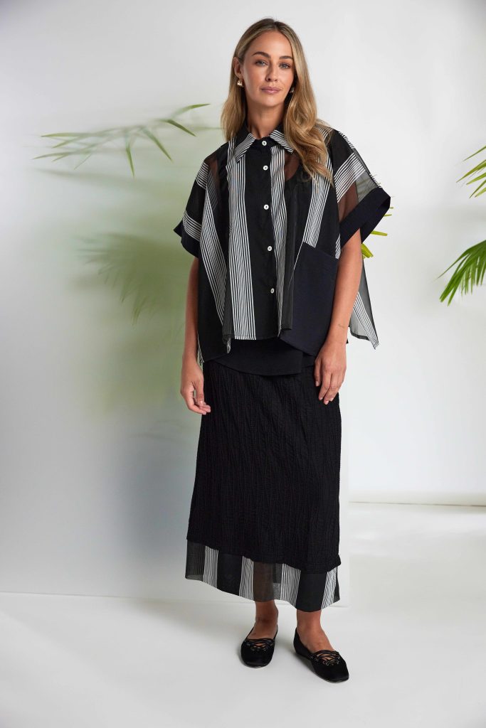 Jupe montante NAYA à motif gaufré