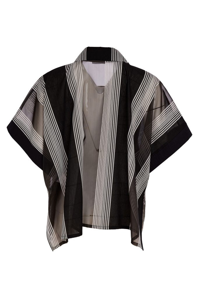 Chemise en organza rayée NAYA