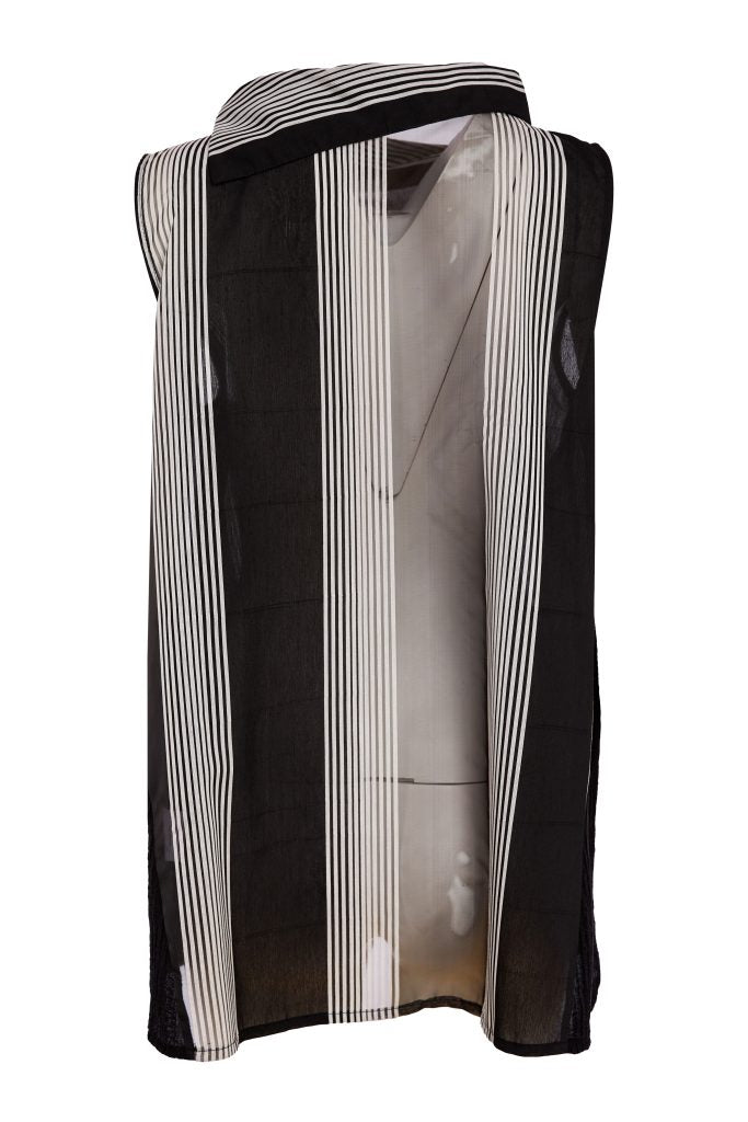 Haut rayé NAYA à col découpé