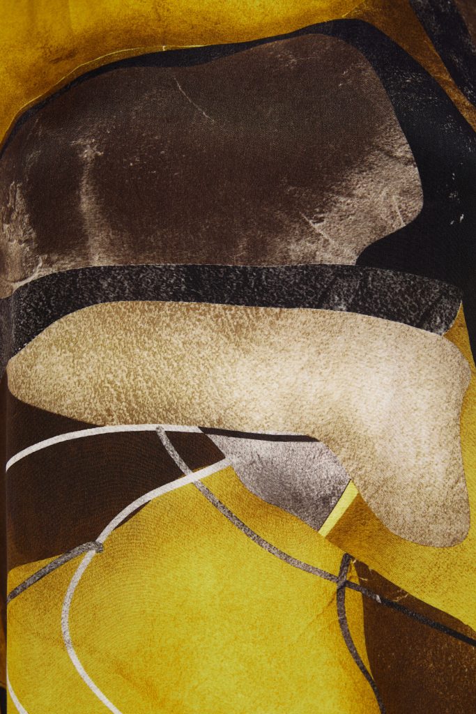 Haut imprimé à col montant et coupe carrée NAYA Oasis