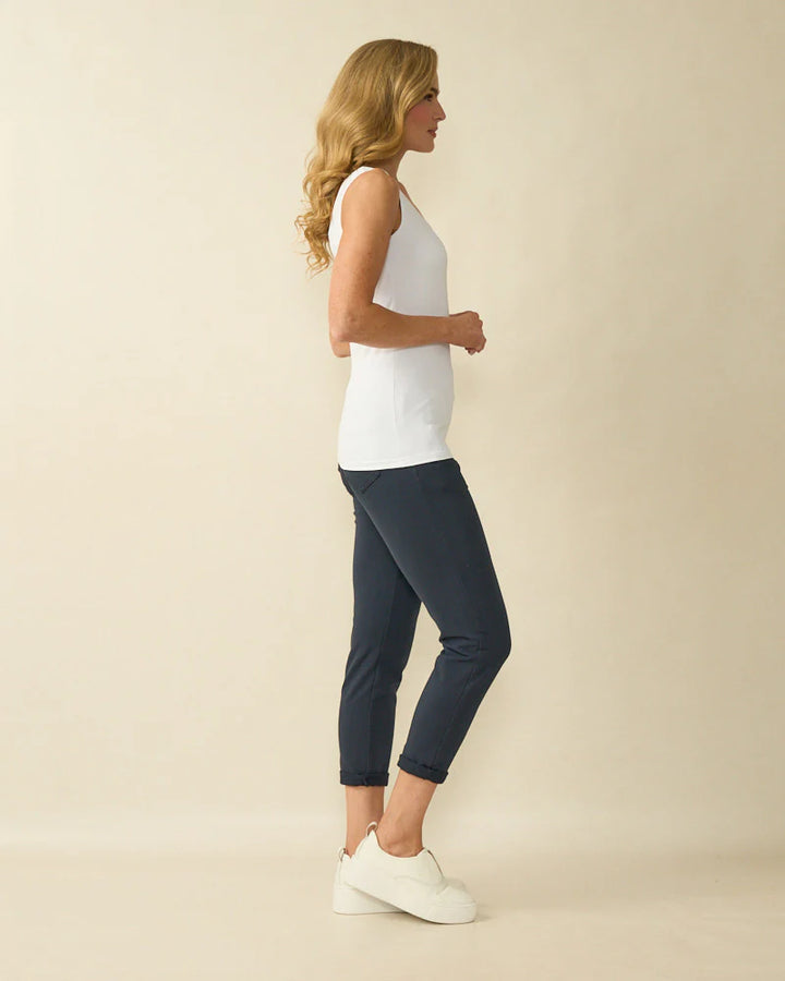 Décolleté PIA Basique Gilet Blanc