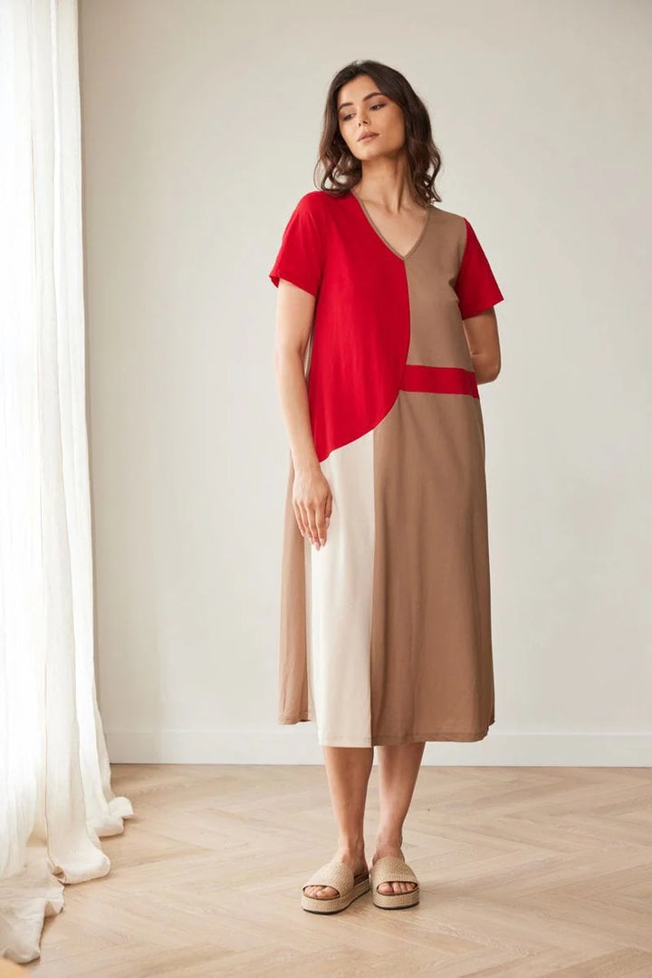 Robe Peruzzi à blocs de couleurs