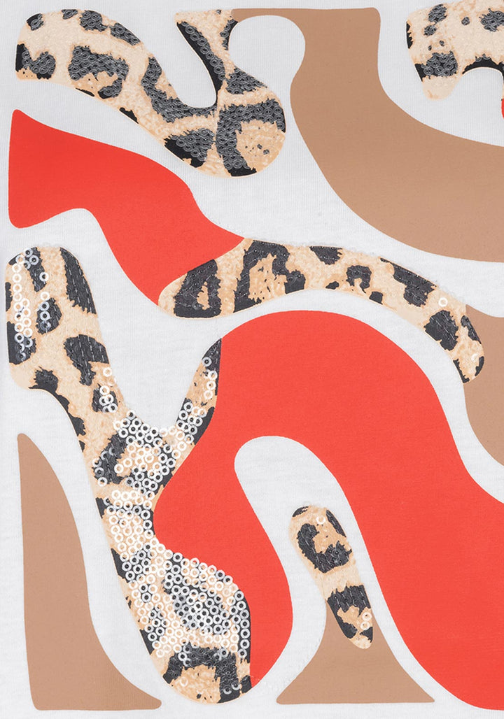 Haut imprimé Esqualo Off White « Paris »