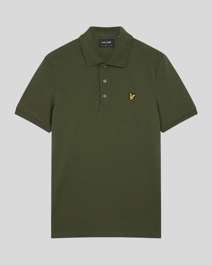 Lyle & Scott Cotton Polo Shirt, Olive Green