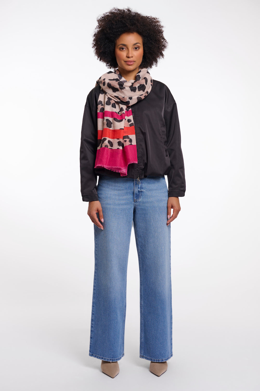 Rino & Pelle Écharpe Sigrid à imprimé léopard